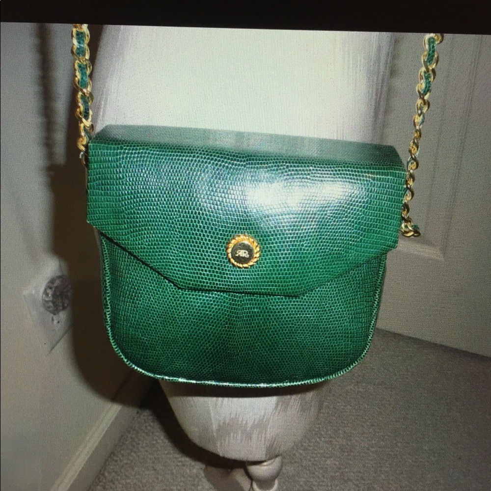 Alfred Roth handbag signature lizard cross body